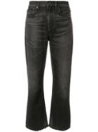 Citizens Of Humanity - Flared Cropped Jeans - Women - Cotton - 25, Black, Cotton