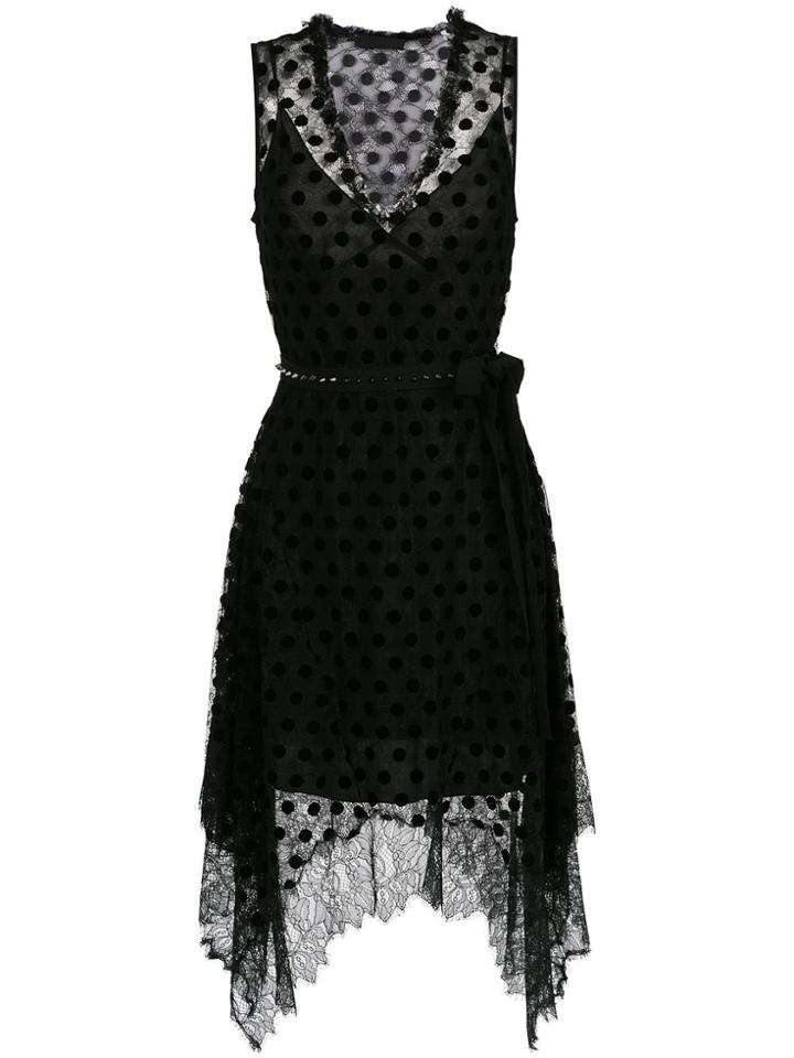 Nk Overlay Lace Midi Dress - Black