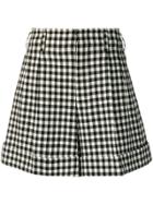 Comme Des Garçons Vintage Gingham Check Wide Shorts - Black