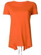 Dondup Rear-cropped T-shirt - Yellow & Orange