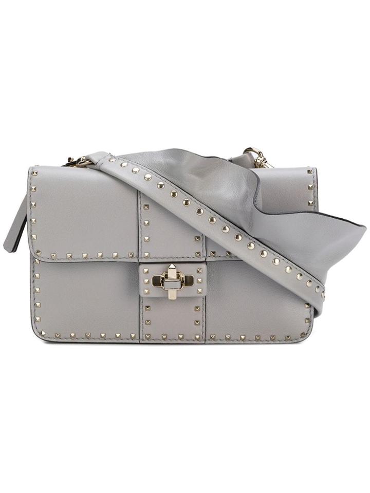 Valentino Valentino Garavani Very V Crossbody Bag - Grey