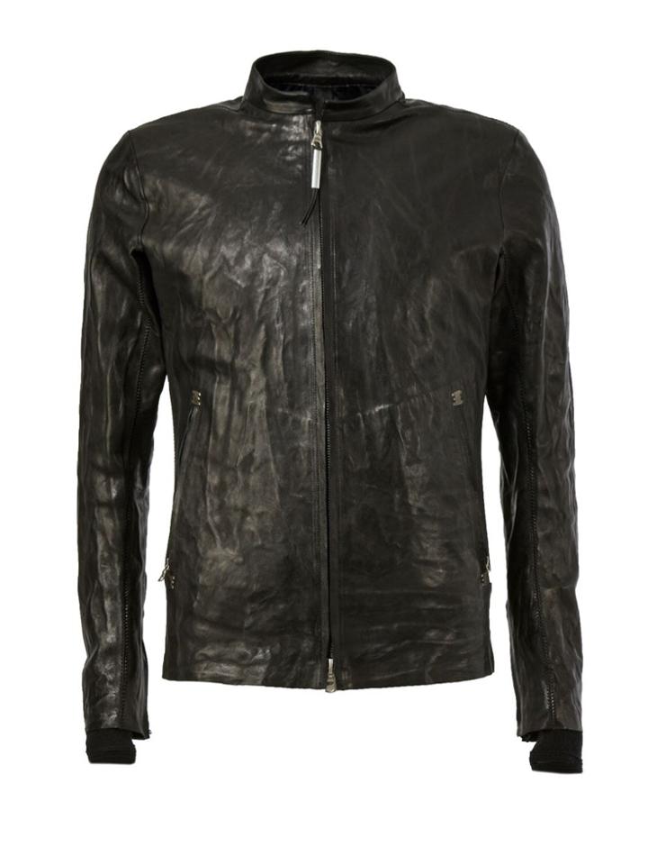 Isaac Sellam Experience Zip Front Lambskin Jacket - Black