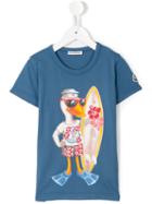 Moncler Kids Duck Print T-shirt, Boy's, Size: 8 Yrs, Blue