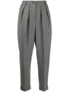 Jw Anderson Check Pattern Trousers - Black