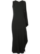 Maticevski Asymmetric Drape Detail Dress - Black