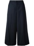 Goen.j Cropped Trousers, Women's, Size: Medium, Black, Polyester/spandex/elastane/wool/bemberg