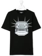 Neil Barrett Kids Liberty Print T-shirt - Black