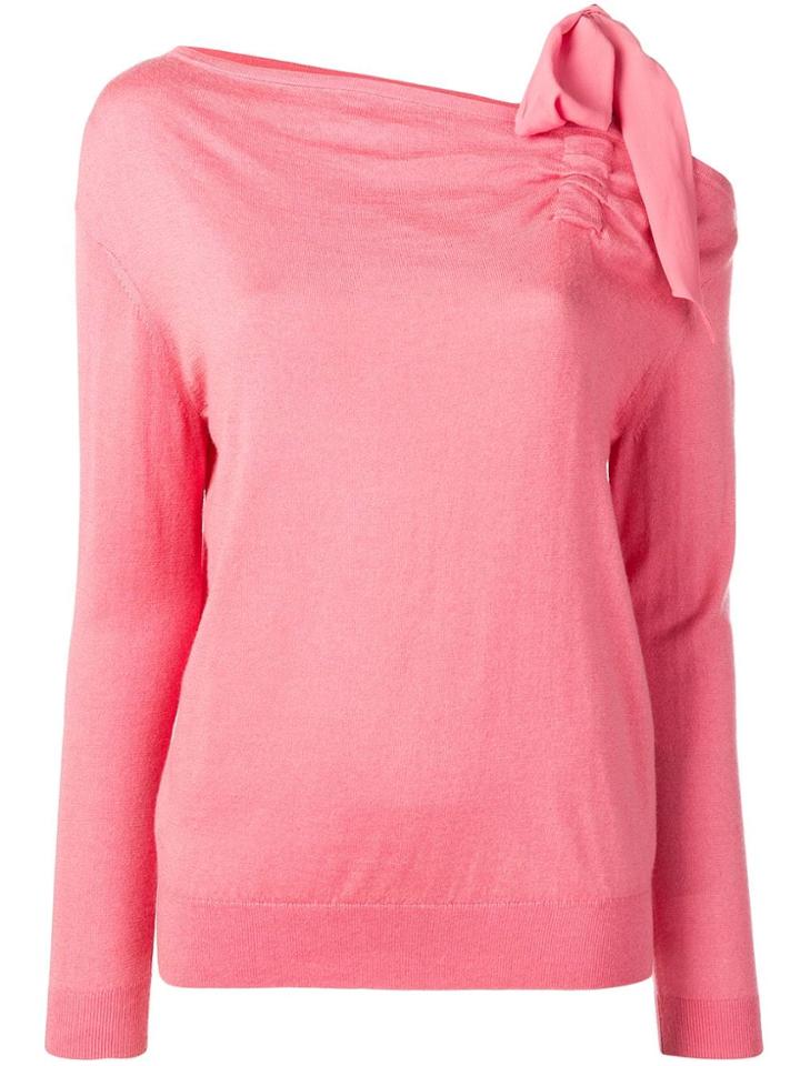 Paule Ka Bow Embellished Jumper - Pink