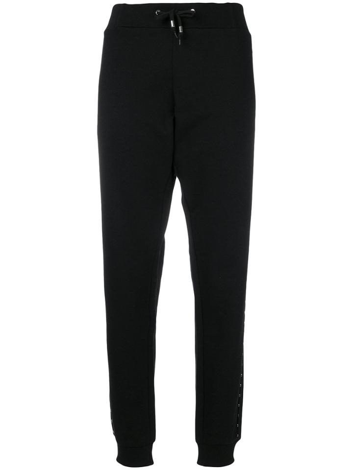 Versace Jeans Stud-trimmed Joggers - Black