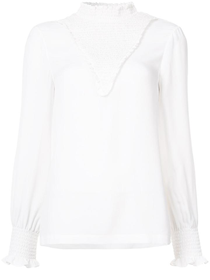 Yigal Azrouel Crepe Georgette Top - White