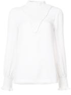 Yigal Azrouel Crepe Georgette Top - White