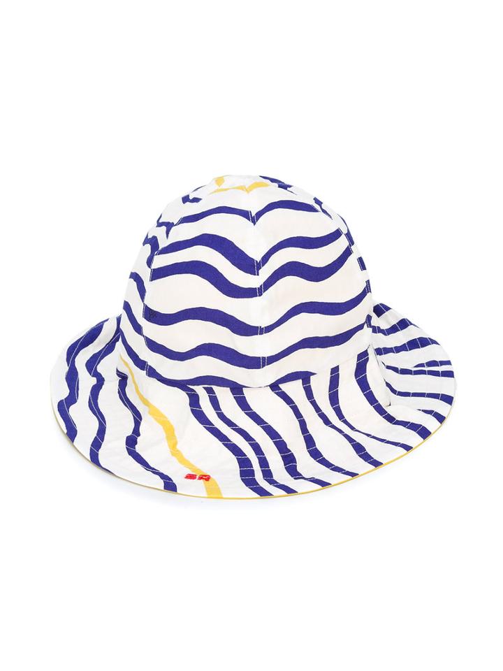 Rykiel Enfant - Striped Sun Hat - Kids - Cotton - 54 Cm, White