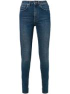 Saint Laurent Skinny Jeans, Women's, Size: 26, Blue, Cotton/spandex/elastane