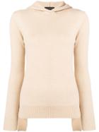 Cashmere In Love Mabel Hooded Jumper - Nude & Neutrals
