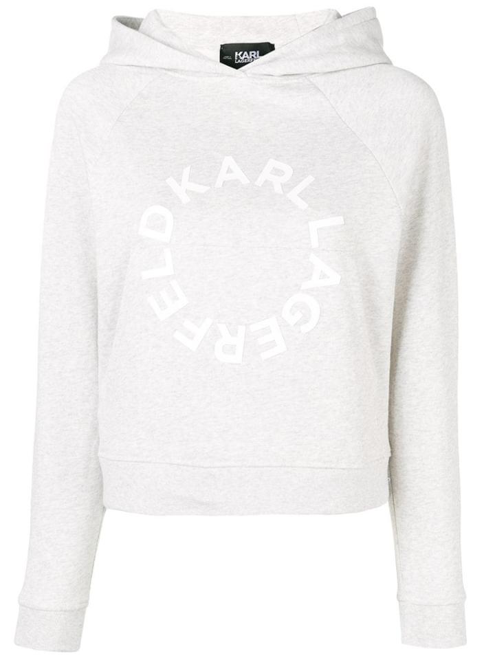 Karl Lagerfeld Logo Hoodie - Grey