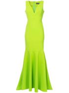 Greta Constantine Macapa V-neck Gown - Green