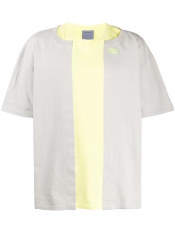 Poliquant Panelled T-shirt - Grey