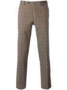Pt01 Stripe Tailored Trousers, Men's, Size: 46, Brown, Cotton/spandex/elastane