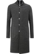 Label Under Construction Single Breasted Coat - Grey