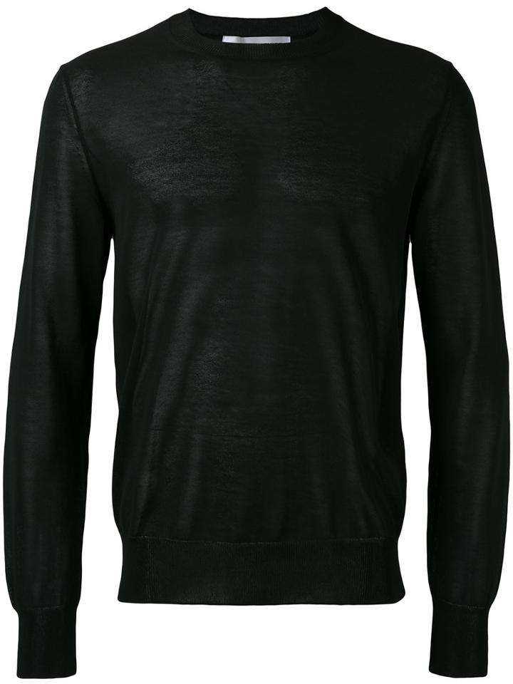Comme Des Garçons Shirt - Semi-sheer Jumper - Men - Cotton/acrylic/nylon - L, Black, Cotton/acrylic/nylon