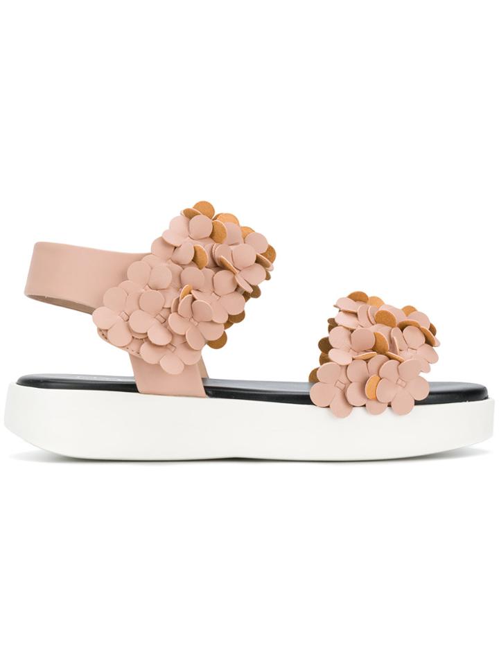 Grey Mer Floral Sandals - Pink & Purple