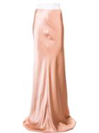 Galvan High-waisted Maxi Skirt, Women's, Size: 36, Pink/purple, Silk