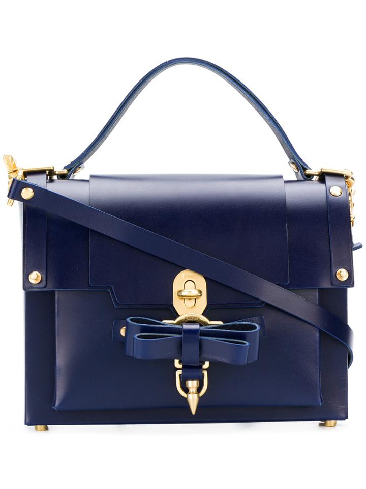 Niels Peeraer Bow Buckle Shoulder Bag - Blue