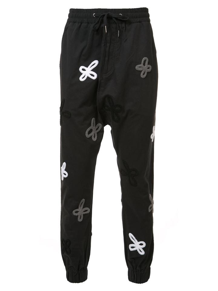 Haculla - Embroidered Track Pants - Men - Cotton - Xl, Black, Cotton