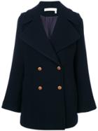 See By Chloé Double Breasted Coat - Blue