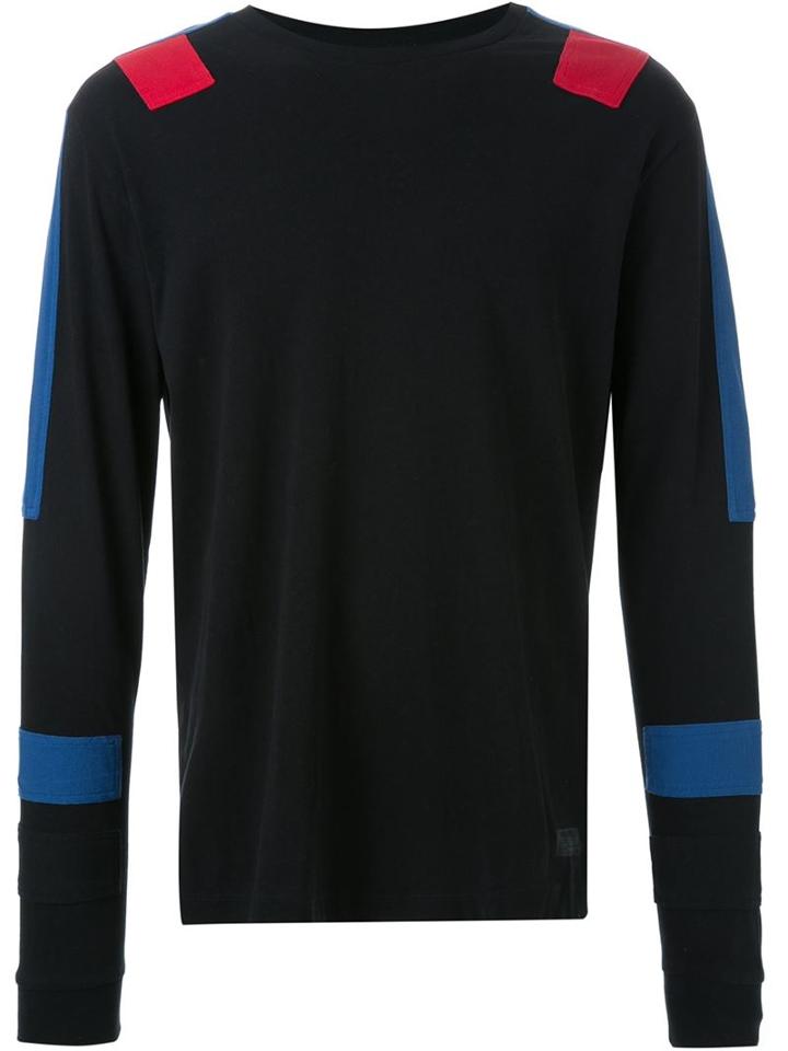 Diesel Contrast Appliqué Longsleeved T-shirt