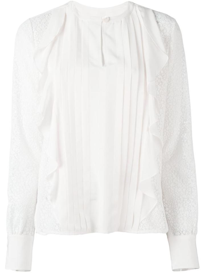 See By Chloé Embroidered Ruffled Blouse