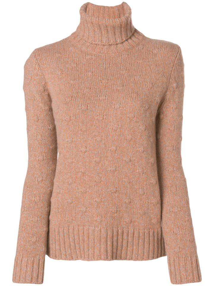 Borgo Asolo Textured Knit Jumper - Yellow & Orange
