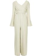 Muller Of Yoshiokubo Cache Coeur Striped Jumpsuit - White