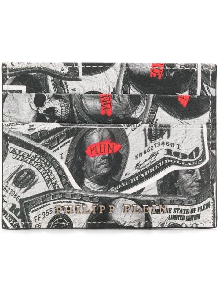Philipp Plein Dollar Cardholder - Grey