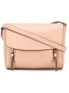 Dkny - Flap Shoulder Bag - Women - Leather - One Size, Nude/neutrals, Leather