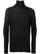 Lost & Found Ria Dunn Seamless Roll Neck Jumper, Men's, Size: Xs, Black, Polyamide/alpaca