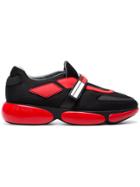 Prada Black And Red Cloud Bust Sneakers