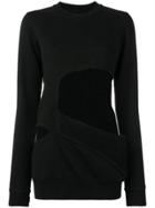 Rick Owens Drkshdw Cut-out Sweatshirt - Black