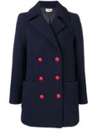 Zadig & Voltaire Milesim Double Breasted Coat - Blue