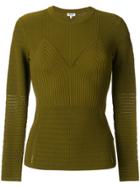 Kenzo Crew Neck Fitted Sweater - Green