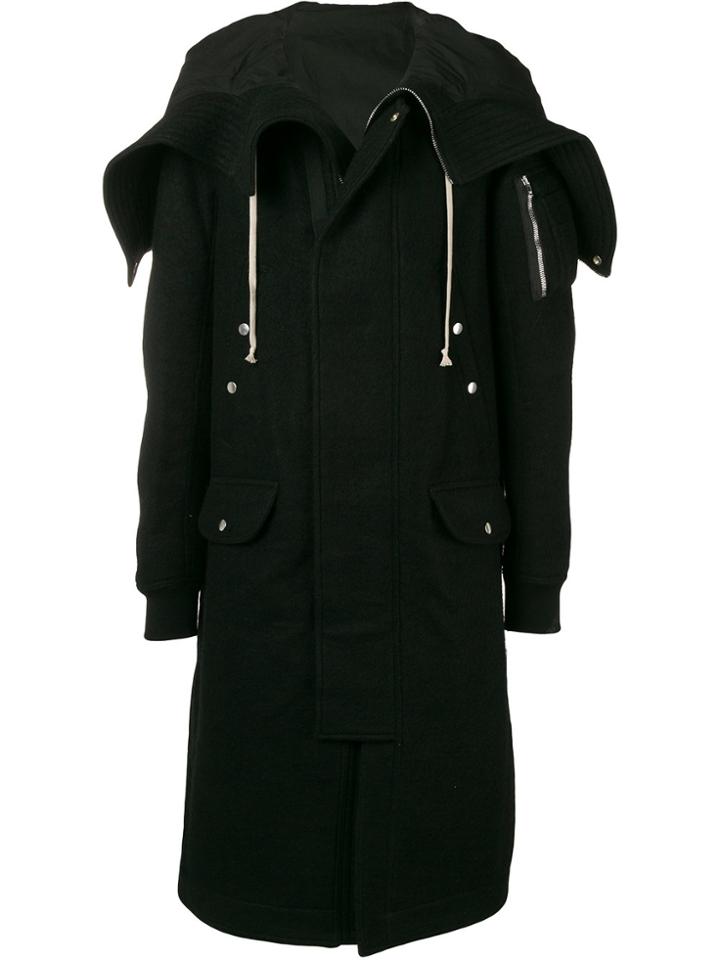 Rick Owens Megaparka Coat - Black
