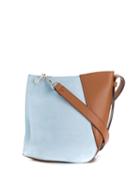 Lanvin Small Two-toned Hook Bag - Blue