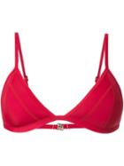 Duskii 'oasis' Slim Tri Bikini Top, Women's, Size: 10, Red, Neoprene