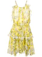 Marissa Webb Floral Print Dress - Yellow & Orange