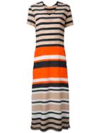 Barba - Striped Dress - Women - Silk - 42, Nude/neutrals, Silk