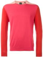 Ps Paul Smith Colour Block Jumper, Men's, Size: Xl, Pink/purple, Cotton