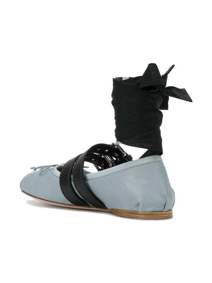 Miu Miu Ballerina Shoes - Blue