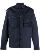 Prada Flap Pocket Shirt Jacket - Blue