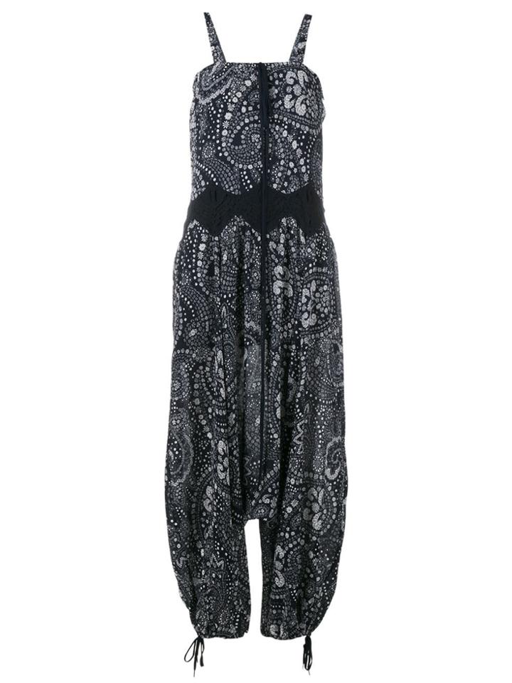 Chloé Daisy Chain Sleeveless Jumpsuit - Blue