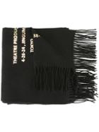 Theatre Products Logo Scarf, Women's, Black, Wool/cashmere